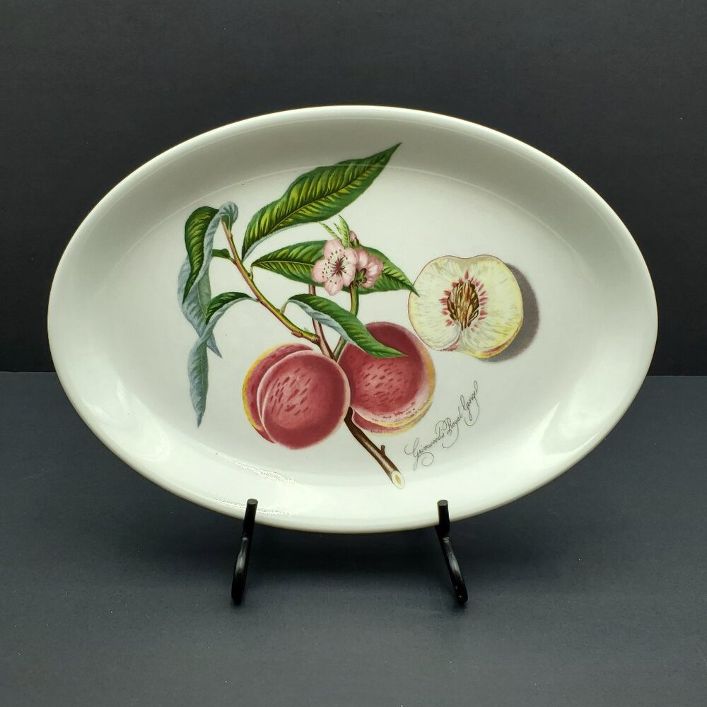 Portmeirion Pomona Grimwoods Royal George Peach Oval Steak Platter Serving Plate